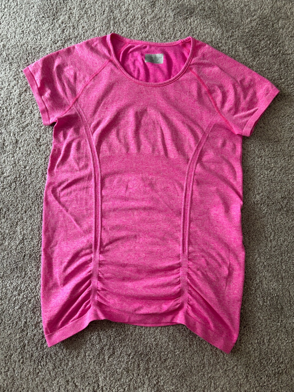 Athleta Hot Pink Crewneck Short Sleeve Top